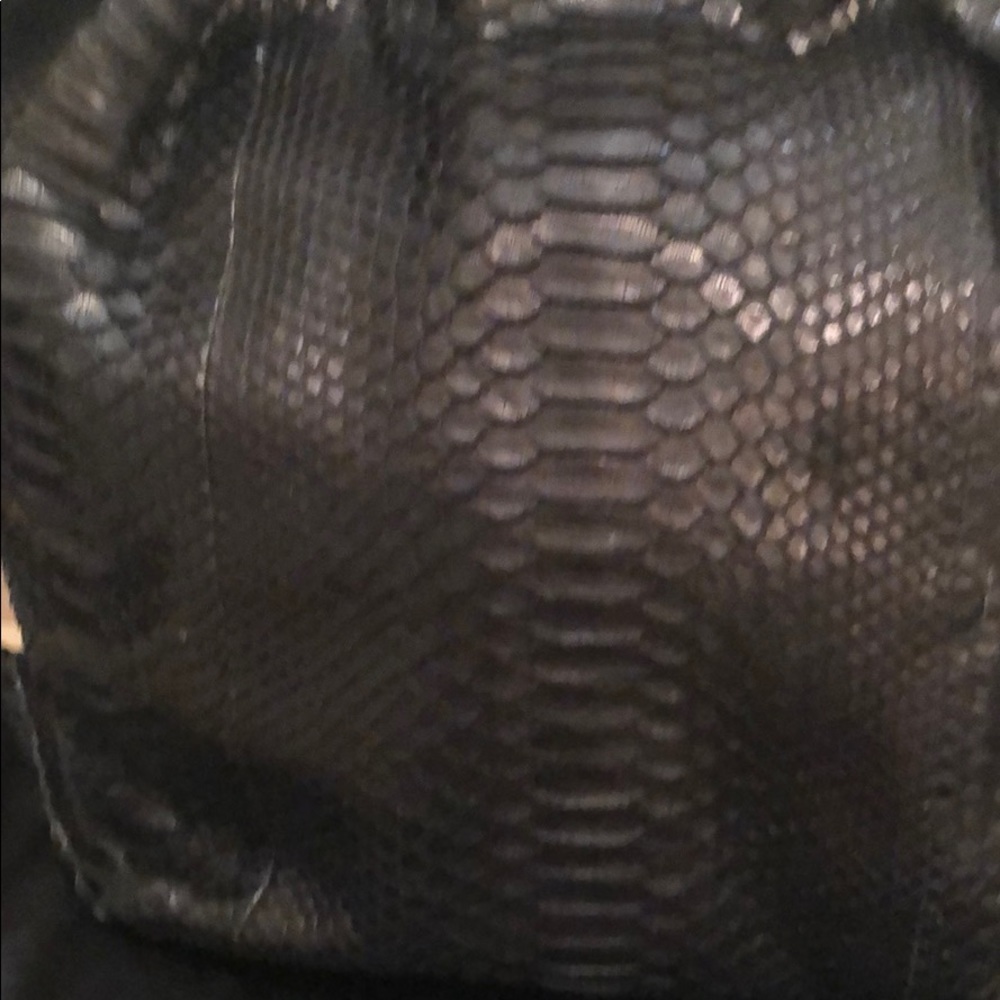 Cashimi black python hobo bag - Picture 2 of 7